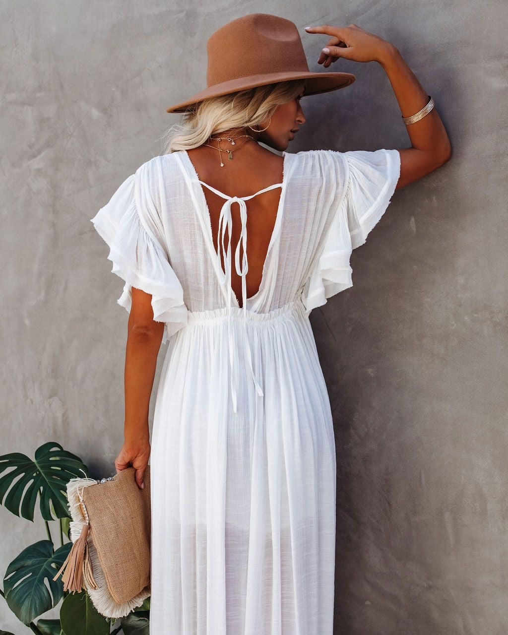 Boho Kimono Cover‑Up with Bamboo Buttons, Loose Beach Dress